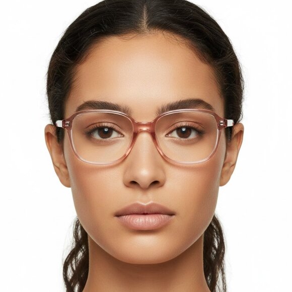 Celine Womens Square/Rectangle Pink Pink Transparent Fashion Designer Eyewear